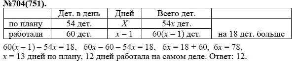 Ответ к задаче № 704 (751) - Ю.Н. Макарычев, Н.Г. Миндюк, К.И. Нешков, С.Б. Суворова, гдз по алгебре 7 класс